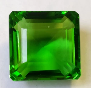 AAA+ Large Green Peridot 89.00 Ct. Square Cut Loose Gemstone @New Year Sale - Picture 1 of 6