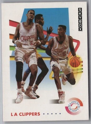 Tarjeta de baloncesto SkyBox Los Angeles Clippers 1991-92 #470 Los Angeles Clippers Foto 1 de 2