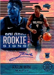 2020-21 PANINI ILLUSIONS ROOKIE SIGNS #RS-KMN KARIM MANE AUTO - Picture 1 of 2