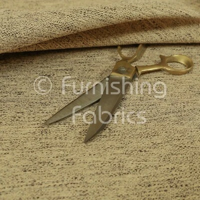 New Furnishing Fabrics Plain Brown Beige Colours Sofa Curtain Upholstery Fabric  - Image 1 of 4