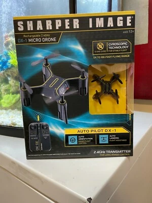 Sharper Image Auto Pilot DX-1 Micro Drone Black Rechargeable 2.4GHz FREE SHIP - Image 1 of 2