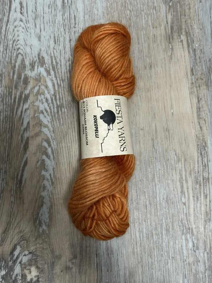 NWT Fiesta Yarns Kokopelli 4oz/130y 60/40 Wool Mohair Squash Blossom - Image 1 of 4