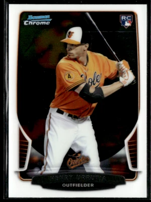 2013 Bowman Chrome #8 Henry Urrutia RC Orioles Rookie - Image 1 of 2