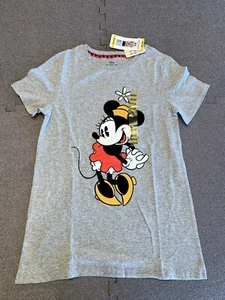 Women's Disney Minnie Mouse Short Sleeve Crewneck T-Shirt Gray Size Med NWT - Picture 1 of 4