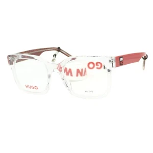 Hugo Boss HG 1223 6XQ Crystal Red Acetate Unisex Eyeglasses 53-20-145 W/Case - Picture 1 of 7