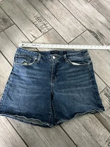 Lucky Brand Shorts Womens 12 /31 Denim Bermuda Blue Casual Stretchy Mid Rise - Picture 1 of 6