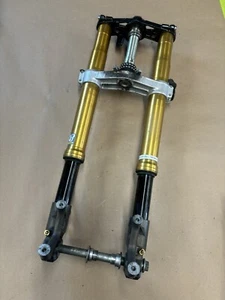04-05 KAWASAKI NINJA ZX10R FRONT FORKS SHOCK SUSPENSION SET PAIR CLAMP #0126 - Picture 1 of 11