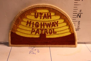 police patch UTAH HIGHWAY PATROL BEEHIVE LIGHT BACKGROUND - Picture 1 of 1