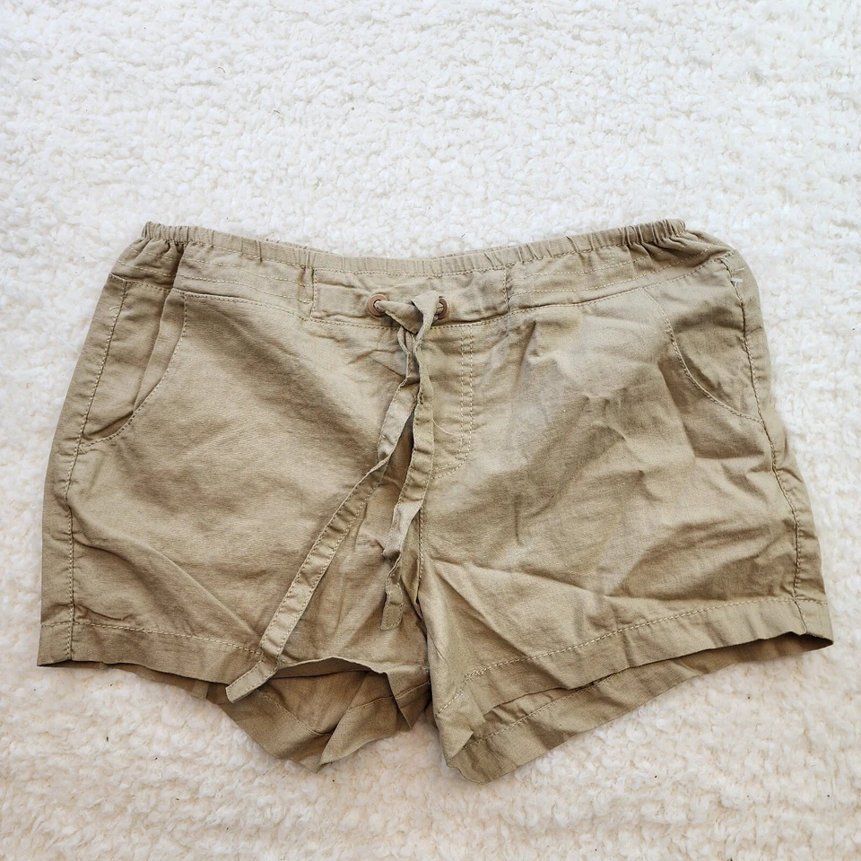 Corbata ligera Route 66 de lino 8 pantalones cortos caqui playa vacaciones verano Foto 1 de 4