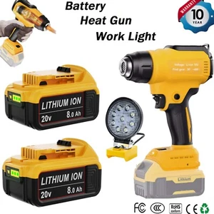 Cordless Heat Gun Hot Air Gun For Dewalt 20V Max Li-ion 8.0AH Battery 4 Nozzles - Picture 1 of 36