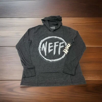 *¡Nunca usado!* Sudadera con capucha delgada ligera gris jaspeado pequeña Neff para hombre S Foto 1 de 4