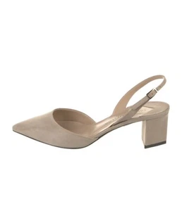 Tamara Mellon NWB Liaison 55 Suede Pointed Toe Low Heel Slingback Pumps $495 - Picture 1 of 5