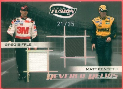 KENSETH & BIFFLE 2009 P P Fusion Revered Relics 21/25 # RR-GBMK Race-Used - Image 1 of 2