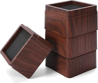 Elevadores de cama apilables de 3 pulgadas elevadores de muebles de alta resistencia, elevadores de hasta 2200 lb... Foto 1 de 4