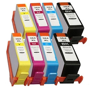 8 X Ink for HP Photosmart 5510 5520 5524 6510 6520/364XL Multi Pack with Chip - Bild 1 von 1
