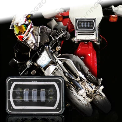 4x6'' LED Headlamp Headlight Lamp DRL For Honda XR250 XR400 XR650 Suzuki DRZ Foto 1 de 4