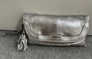 Mimco Silver Leather Mirage Clutch Bag BNWT - Picture 1 of 10