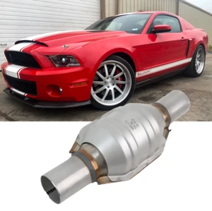 2" Inlet/Outlet Catalytic Converter with Heat Shield For Ford Mustang 3.7L V6 - Picture 1 of 12