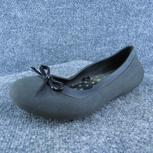 Crocs flache Damenschuhe schwarz Synthetik Slipper Größe 8 Medium - Bild 1 von 9