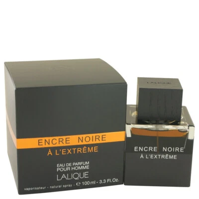 Encre Noire A L'extreme Men's By Lalique 3.4oz/100ml EDP Spray New in Box — 第 1/4 张图片