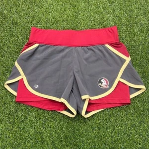 Florida State Seminoles Running Shorts Women Medium M Red Lined Performance NCAA - Picture 1 of 7