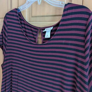 Deep purple and black striped Mossimo Supply Co. dress size XXL - Picture 1 of 7