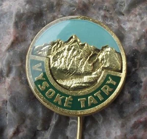 Antique Vysoke Tatry High Tatra Mountains Czechoslovakia National Park Pin Badge - Picture 1 of 4