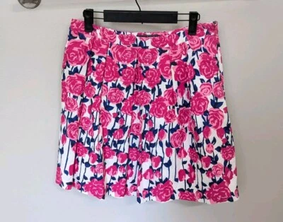 Vineyard Vines для Kentucky Derby помада розовый розовый цветочный юбка размер 8 - Изображение 1 из 4