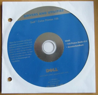 Dell Drivers and Utilities CD Dell Color Printer 725 Drucker-Benutzerhandbuch - Bild 1 von 2