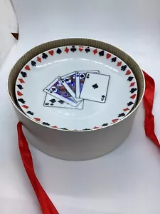 2004 Playing Cards Porcelain Plates in Original Box - Picture 1 of 6