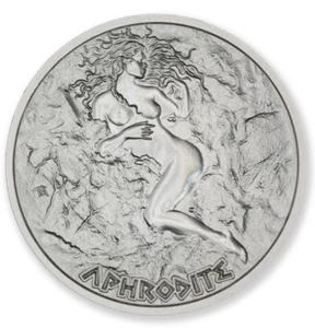 APHRODITE .999 FINE SILVER BU ROUND 1 OZ GREEK MYTHOLOGY SERIES - IN STOCK!! - Picture 1 of 3