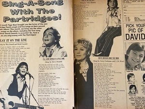 Rebhuhn Familie, David Cassidy, Shirley Jones, zweiseitiger Vintage Ausschnitt, aa - Bild 1 von 1