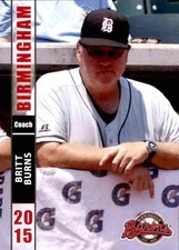 2015 Birmingham Barons Grandstand 4 Britt Burns Houston Sugar Land Texas TX Card