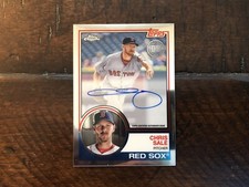 Chris Sale 2018 Topps 35th Anniversary 1983 Auto /50 #83TA-CS Boston Red Sox