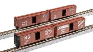 BROADWAY LIMITED NYC 40' Steel Boxcar Variety Set C (1950's 4-Pack) 7272 - Picture 1 of 1