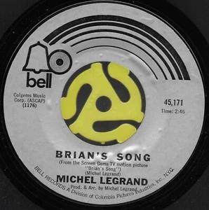 Brian's Song, Theme From "The Go Between" * by Michel Legrand (7", 1972) VG+ - Imagen 1 de 2