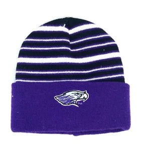 Wisconsin Whitewater NCAA Toddler Beanie Hat Cap Cuff Purple Black White - Imagen 1 de 2