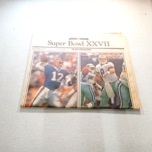 Dallas Morning News Sports Day Jan. 29 1993 Dallas Cowboys Super Bowl XXVII - Picture 1 of 3