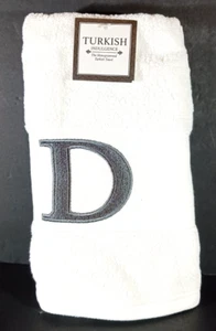 Toalla de mano 100 % algodón con monograma TOALLA TURCA LETRA D INDULGENCIA TURCA - Imagen 1 de 10