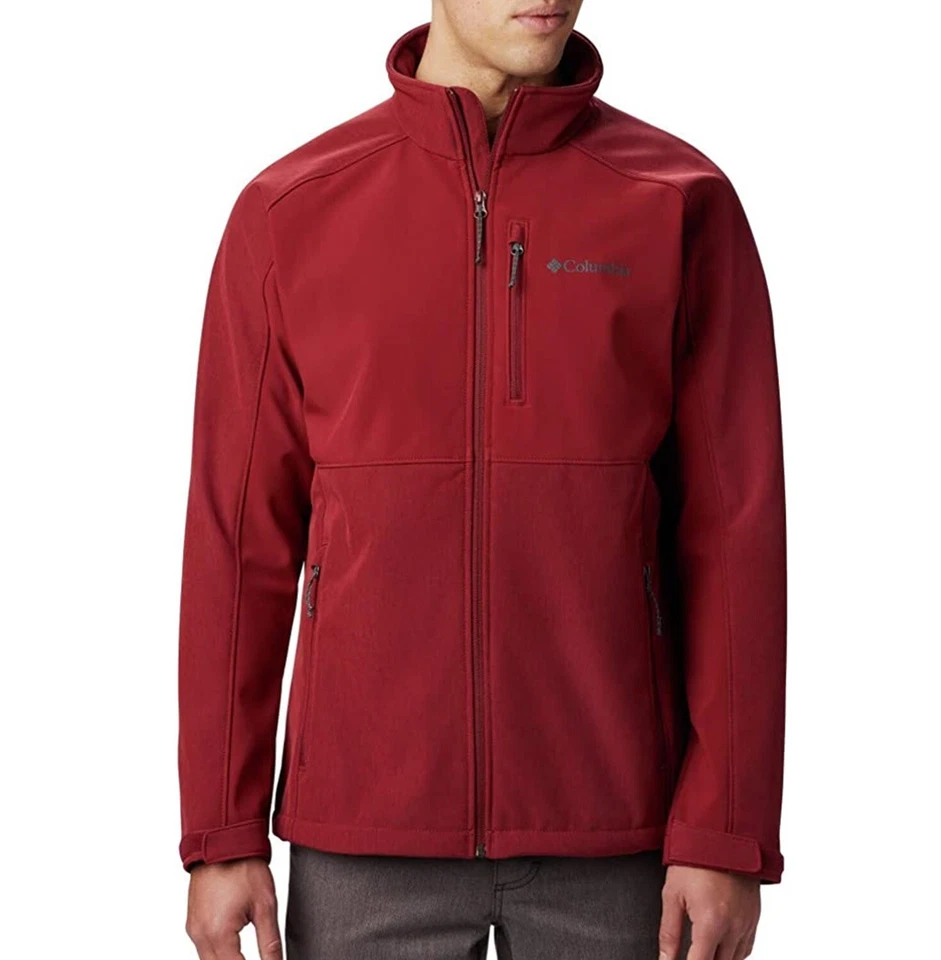 Columbia Mens Big 3X Extended Ryton Reserve Omni-Wind Block Softshell Jacket Red - Image 1 of 1