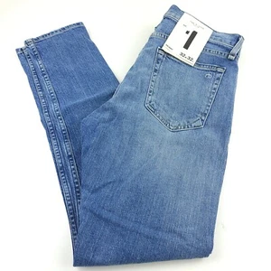 Rag & Bone Fit 1 Stretch Blue Townsend Hotel Hemp Blend Jeans Mens Size 32 X 32 - Picture 1 of 11