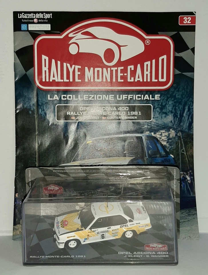 OPEL ASCONA 400 RALLY MONTE CARLO 1981 CON FASCICOLO SCALA 1/43 - Immagine 1 di 1