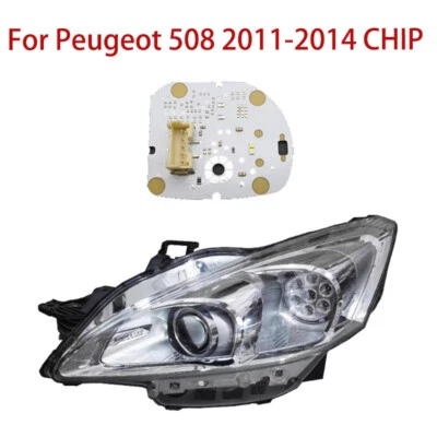 1pcs Left White Light For Peugeot 508 11-2014 Car Headlight DRL Chip Angel Eyes - Image 1 of 4