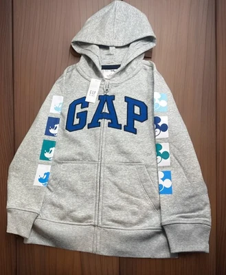 Sudadera con Capucha Gris Gap Kids Disney Mickey Mouse Cremallera Niños Talla Pequeña 6-7 Foto 1 de 4