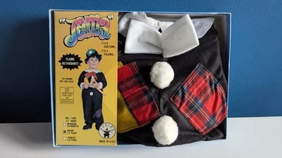 VINTAGE Disfraz Jama Halloween Payaso Rubí Infantil 1-2 Años Nuevo en Paquete Espantapájaros Foto 1 de 4