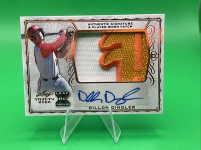 2020 Leaf Trinity Dillon Dingler Patch Rookie Auto #PA-DD1 Tigers - Image 1 of 2