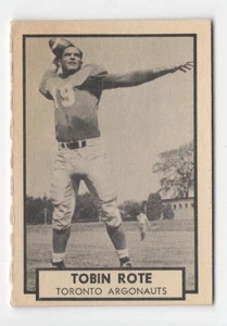 1962 Topps CFL Tobin Rote Toronto Argonauts #143 - Picture 1 of 2