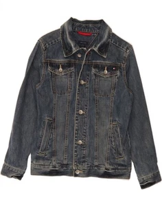 TOMMY HILFIGER Boys Denim Jacket 12-13 Years Large Blue Cotton BQ17 - Picture 1 of 3