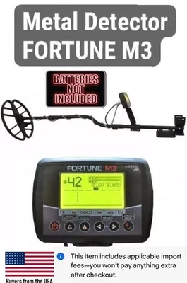 Metal Detector Fortune M3 PL Large Display Waterproof coil. Depth of search 2m. - Image 1 of 4