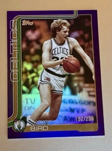2025-26 Larry Bird /250 Purple Foil Topps Basketball Boston Celtics #257 Card ☘️ - Picture 1 of 2